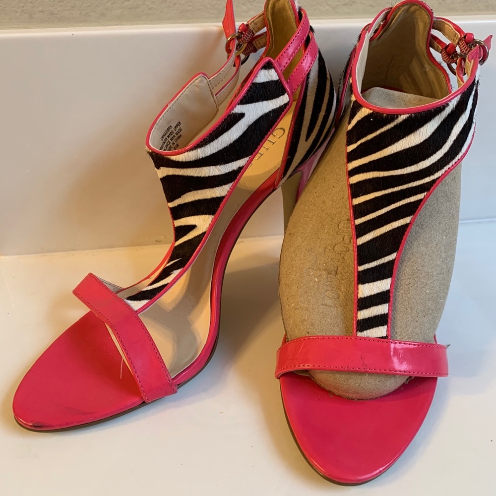 Guess zebra print sandals